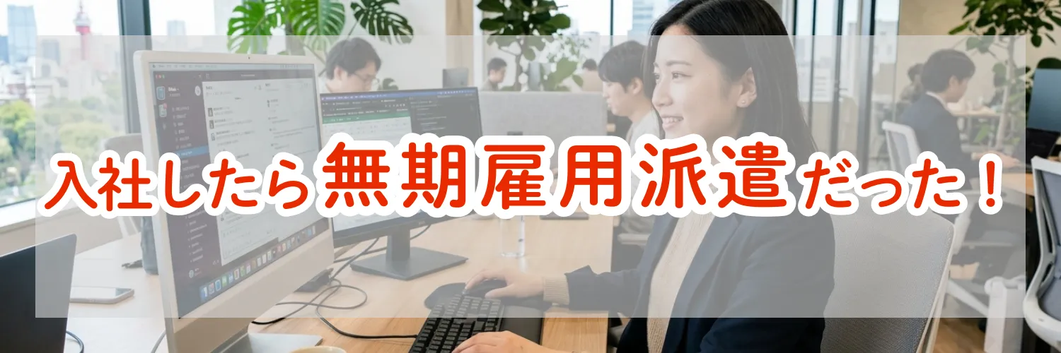 入社したら無期雇用派遣だった！働き方の最大のメリットと今後の対処法を解説